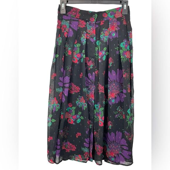 NWT ModCloth Meow‎ Bouquet Pleated Swing Skirt Size 2 - Picture 6 of 13